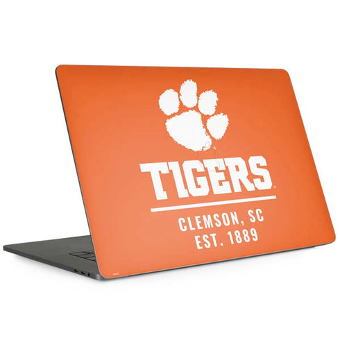 Clemson University Tigers Est 1889 Orange Apple MacBook Pro 15-inch Skin
